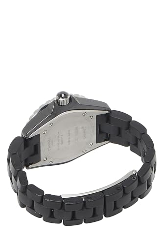 Chanel, Pre-Loved Black Ceramic J12 33mm Watch, Black