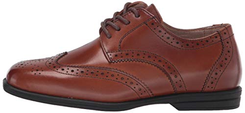 Florsheim Kids Boy's Regan Jr. Wingtip Oxford, Black, 10 Toddler