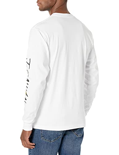 J Balvin Square Photo Long Sleeve Shirt, White, Small