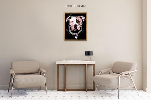 Poster Master French Bulldog Poster - Dog Portrait Print - Dog Art - Puppy Art - Animal Lover Art - Minimal Art - Trendy Art - Modern Art - Great Living Room or Office Decor, 24x32 Unframed Wall Art