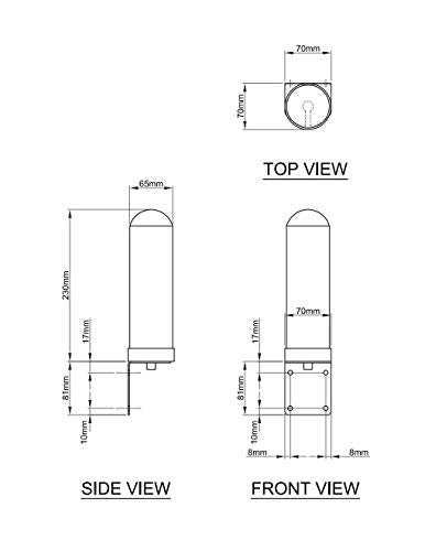 Proxicast High Gain 10 dBi Universal Wide-Band 4G / LTE, 5G & WiFi Omni-Directional Outdoor Pole/Wall Mount Antenna for Verizon, AT&T, T-Mobile (ANT-126-002)