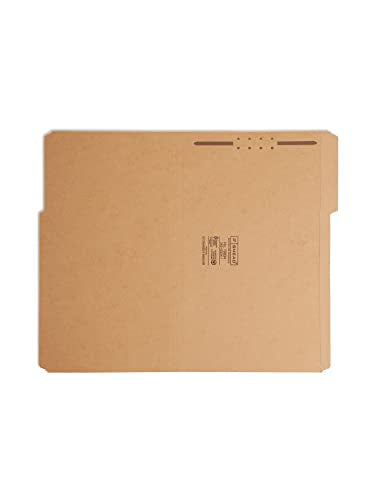 Smead Fastener File Folder, 1 Fastener, Reinforced 1/3-Cut Tab, Legal Size, Kraft, 50 Per Box (19834)