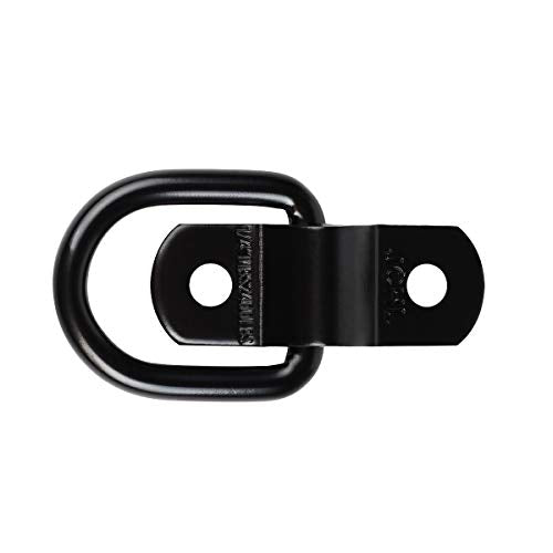 JCHL D Rings Tie Down Anchors Hooks for Trailer Truck Bed Bracket Enclosed Points Pickup Camper Surface Mount D-Ring Heavy Duty 1/4" 2400 Pound Capacity (10-Pack)