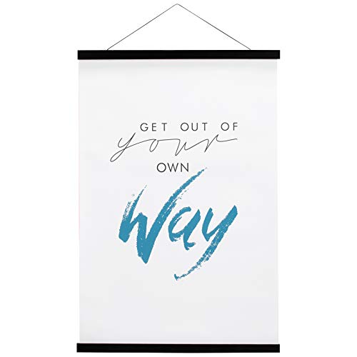 FALAMON Magnetic Poster Hanger Frame, 24x36 24x18 24x28 24x30 Solid Wood Magnetic Frame for Posters, Prints, Photos, Pictures, Maps, Scrolls, and Canvas Artwork (Grey, 24")