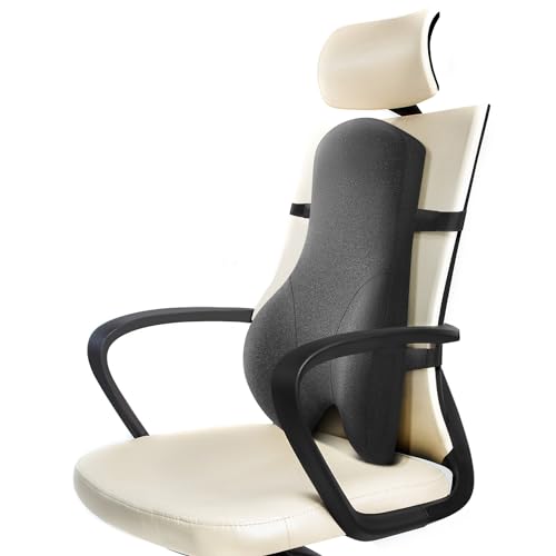 Long Back Support for Office Chair Fully Support Entire Back for Comfort,Back Pain Relief and Posture Improved- Memory Foam Back Pillow Lumbar Support Pillow for Office Chair,Gaming Chair,Recliner