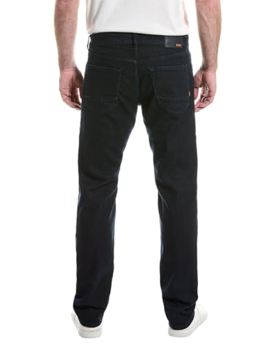 Straight Leg Blue Stretch Cotton Jeans