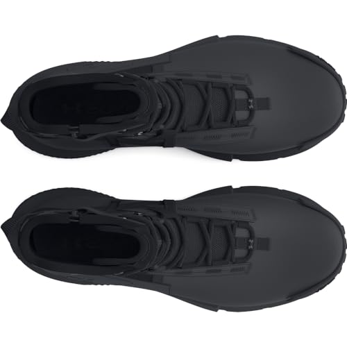 Under Armour Men's Charged Valsetz Zip Waterproof, (001) Black/Black/Jet Gray, 12, US