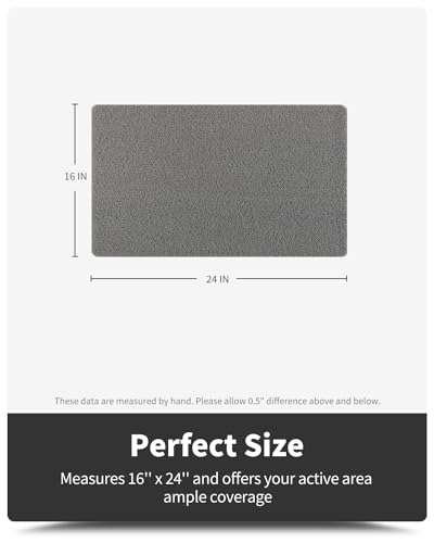 Non-Slip Bathtub Mat, 17x 30 Inch, Shower Mats for Bath Tub, PVC Loofah Bathroom Mats for Wet Areas, Quick Drying