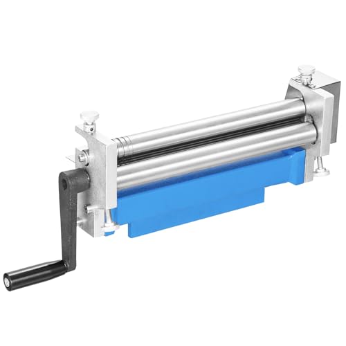 VEVOR Slip Roll Machine, 12.6 inches Forming Width in 20 Gauge Capacity, Sheet Metal Slip Roller Rolling Bending Machine, with 2 Detachable Rollers for Low Carbon Steel Copper Aluminum Alloy Sheet