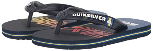 Quiksilver Boy's Strap Flip-Flop, Black 1, 5 Big Kid