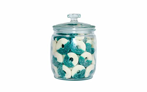 Grandys Candys -Assorted Rainbow Mix- Gummy Rings- Soft, Chewy, Sugar Dusted- Bulk Candy (1 Pound)