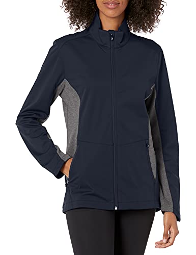 Cutter & Buck Women's Long Sleeve Full Zip Lightweight Navigate Softshell Jacket, Affinity, XS