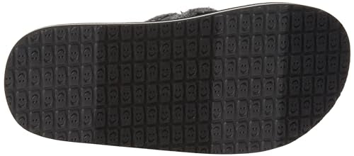 Sanuk Fraidy Stacker Flip-Flop, Black, US 2-3 Unisex Little Kid