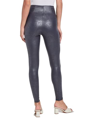 Lyssé Women's Misses Matilda Foil Legging, Black, X-Small