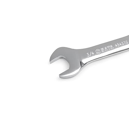 SATA 7 Piece 12 Point Stubby Wrench Set | SAE sizes 3/8" to 3/4" | Off Corner Loading | ST08417G