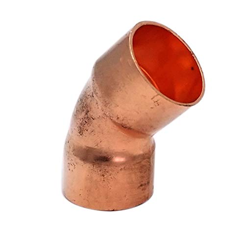 Copper Fitting 7/8 Inch (HVAC Outer Dimension) 3/4 Inch (Plumbing Inner Dimension) - Copper Tee & HVAC – 99.9% Pure Copper - 5 Pack