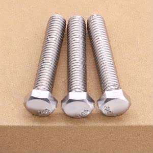 (6 Sets) 3/8"-16 x 3-1/2" Hex Bolt with Hex Nut, Flat Washers (SAE) and Lock Washers Hardware Assortement, Full Thread, Coarse Thread, 304 Stainless Steel 18-8
