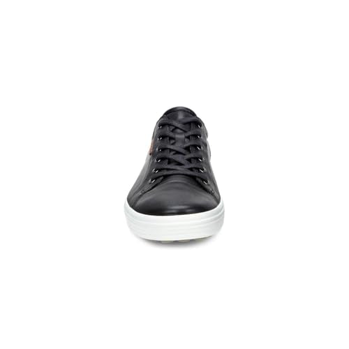 ECCO Men's Soft 7 Sneaker, Black, 8-8.5