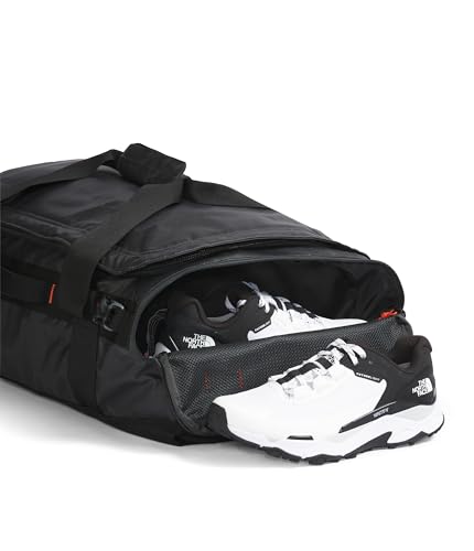 The North Face Base Camp Voyager Duffel?42L, Asphalt Grey/Radiant Orange