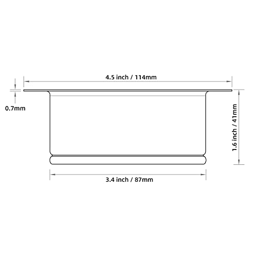 TRUSTMI Kitchen Sink Flange Stopper for Garbage Disposal Stainless Steel Universal 3-1/2 Inch Sink Drain Opening Replacement Accessories, Matte Black