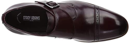 Stacy Adams Men's Desmond Cap Toe Monk Strap Loafer, Cognac, 10 Wide