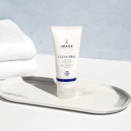 IMAGE Skincare, CLEAR CELL Mattifying Moisturizer, Facial Lotion Hydrates Oily Prone Skin, Removes Excess Shine, 1.7 oz