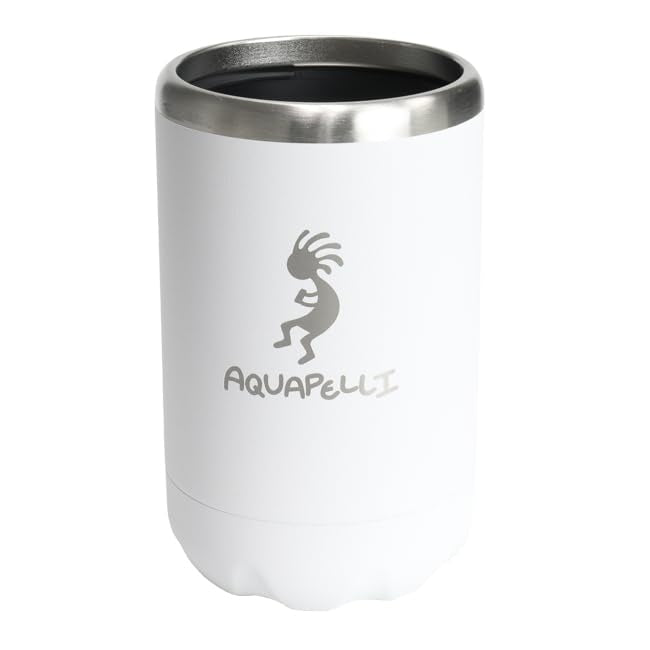 Aquapelli Vacuum Insulated Can Cooler, Regular, Arctic White