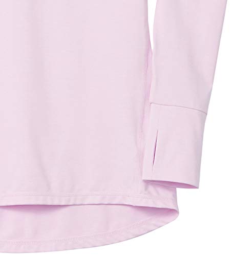 Amazon Essentials Women's Brushed Tech Stretch Long-Sleeve Crewneck Shirt (Available in Plus Size), Pale Pink, 5X