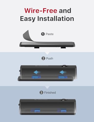 X-Sense Smart Mailbox Alarm, Wireless Long Range Mailbox Alert, Mailbox Sensor with SBS50 Base Station for Delivered Mail, SMA11