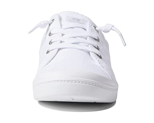 Roxy Women's Bayshore Loafer Flat, Alloy/White Plus, 9