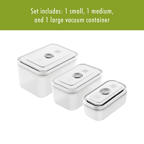 ZWILLING Fresh & Save 3-pc Plastic Food Storage Container, Meal Prep Container, BPA-Free- Assorted Sizes