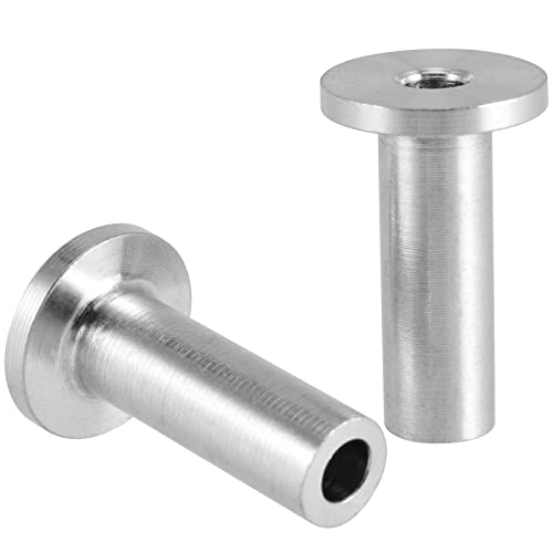 FUNSUEI 100 PCS T316 Stainless Steel Protector Sleeves, Cable Railing Protector Sleeves, Deck Cable Railing Kits, Come with Drill Bit, Cable Railing System for 1/8 Inch Cable Railing, Rope