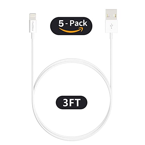 [ MFi Certified ] 5Pack 10ft iPhone Charger Cable, Long Lightning Cable 10 Foot, High Fast 10 Feet iPhone Charging Cable Cord Connector for iPhone 12 Mini 12 Pro Max 11 Pro MAX XS Xr X 6 AirPods