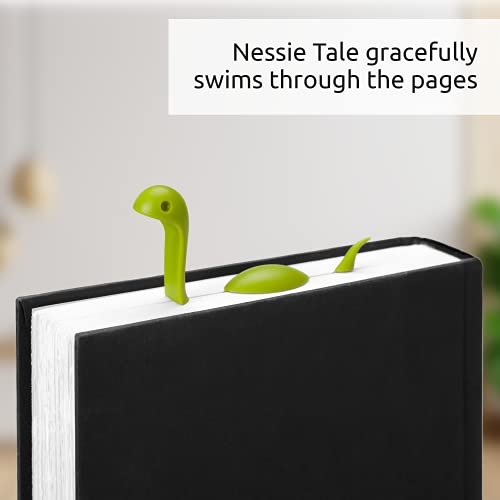 OTOTO Nessie Tale Book Mark - Green Pagekeeper Bookmark - Unique Gifts for Readers, Women & Men, Book Markers - Pretty Bookmarks Lightweight Plastic Manga Bookmark for Girls, Boys, Kids