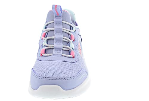 Skechers Girls Bounder-Simple Cute Sneaker, Gray, 12.5 Little Kid