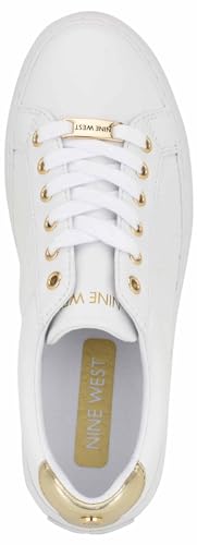 Nine West Women's Givens Sneaker, White 140, 11