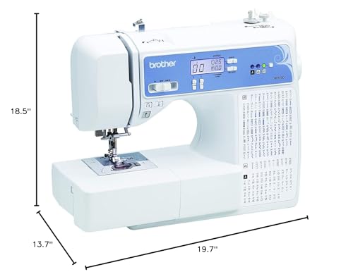 Brother XR9550 Computerized Sewing and Quilting Machine Bundle with Sewing Clips and Polyester Embroidery Sewing Thread (3 Items)