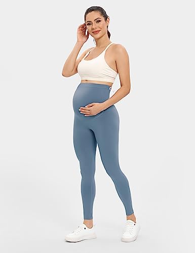 Buttergene Women's Maternity Leggings over the Belly Maternity Yoga Pants Workout Pregnancy Leggings