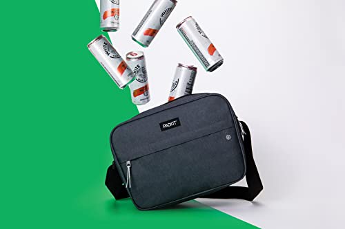 PackIt Freezable Zuma Can Cooler, Built with EcoFreeze Technology, Collapsible, Reusable, Zip Closure with Adjustable Shoulder Strap, Fits 15, 12 oz Cans