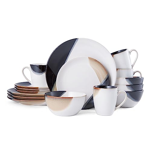 Gourmet Basics by Mikasa Caden Dinnerware, 16 Piece Set, Assorted