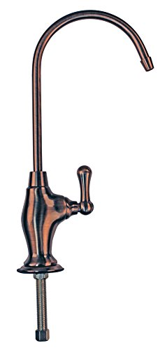 Westbrass D2033-NL-11 10" Classic 1-Lever Handle Cold Water Dispenser Faucet, Antique Copper