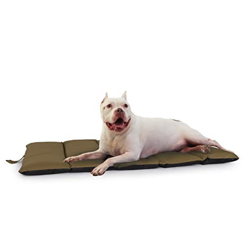 Camping Dog Beds for Medium Large Dogs Portable Dog Bed Army Green Waterproof Outdoor Dog Bed Travel Dog Bed for Camping Chewy Dog Camping Gear for Camping Dog Bed.