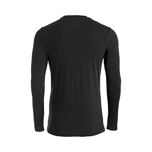 Mizuno Youth Comp Diamond Long sleeve Crew, Black, Large