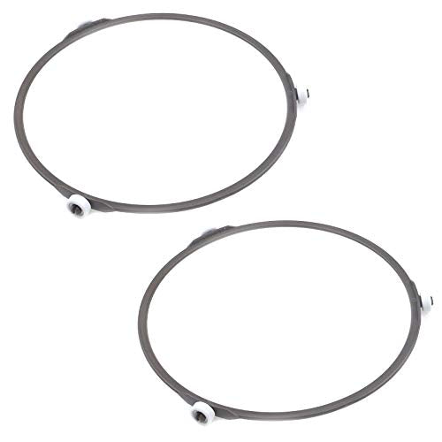 Semetall Microwave Oven Glass Turntable Plate Roller Support Rotating Ring 2 Pack Outer Diameter 178mm/7" Microwave Replacement Accessories Parts Microwave Glass Plate Tray Wheel Ring