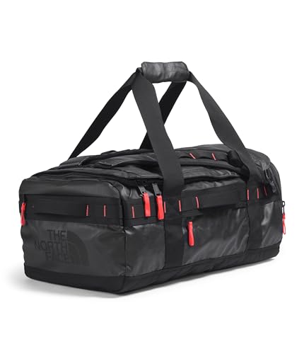 The North Face Base Camp Voyager Duffel?42L, Asphalt Grey/Radiant Orange