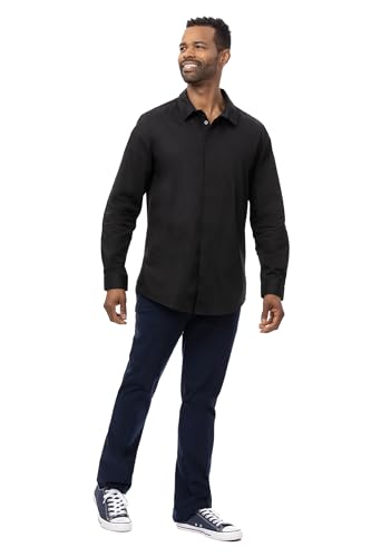 Chef Works Men's Premium Formal Dress Shirt, Black