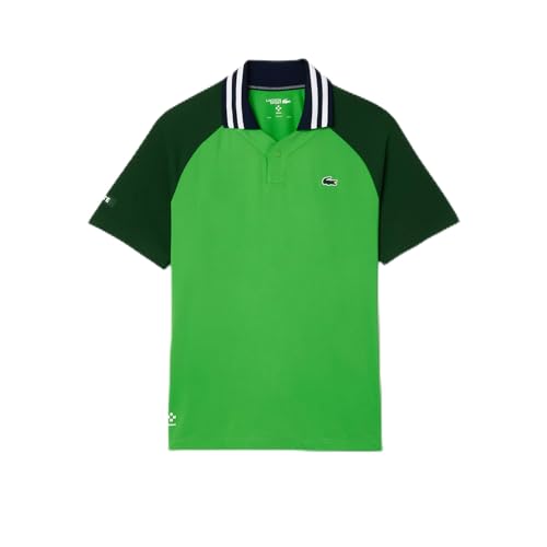 Lacoste Men's Short Sleeve Slim Fit Tenni Polo, Ladigue/Captain, S