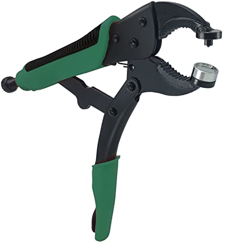 Heavy Duty Snap Fastener Tool Adjustable Vice Grip Snap Setter Tool Includes 40 Sets 15mm Snaps for Boat Cover, Replacing Metal Snaps, Repairing Boat Covers, Canvas, Sewing, Tarps