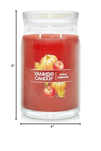 Yankee Candle Vanilla Lime Scented, Signature 20oz Large Jar 2-Wick Candle, Over 60 Hours of Burn Time