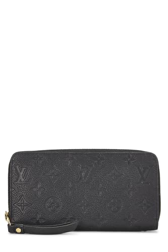 Louis Vuitton, Pre-Loved Black Monogram Empreinte Zippy Wallet, Black